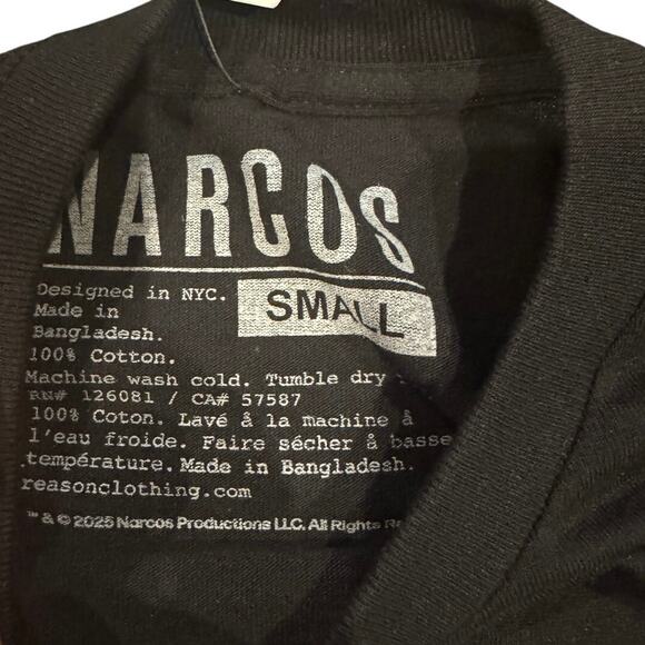 NARCOS Every Man Must Have a Code Tee in Black Size Small New with Tag SOO - Picture 3 of 4